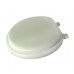 Round Closed Front Toilet Seat in Bone - B00L41XQZK
